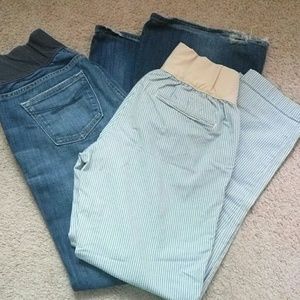 Lot 2 maternity pants